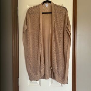 ⭐️NWOT⭐️Women's Tan Open Knit Cardigan